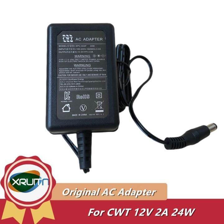 genuine-cwt-kpc-024f-ac-adapter-12v-2a-24w-charger-for-hikvision-7832he-e2-video-recorder-power-supply-eu-plug