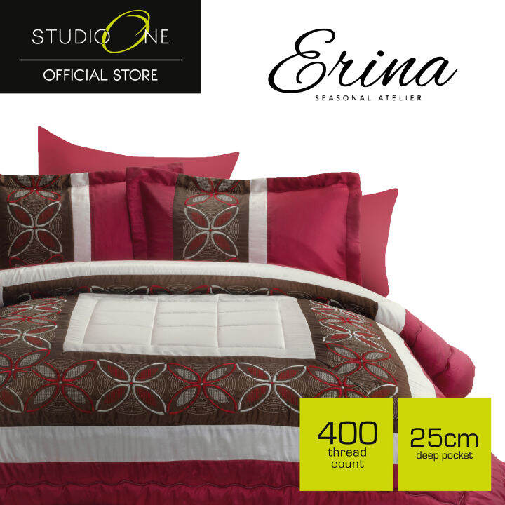 Erina Seasonal Atelier Comforter 480TC 5 in 1 Set (Queen/ King) Cadar
