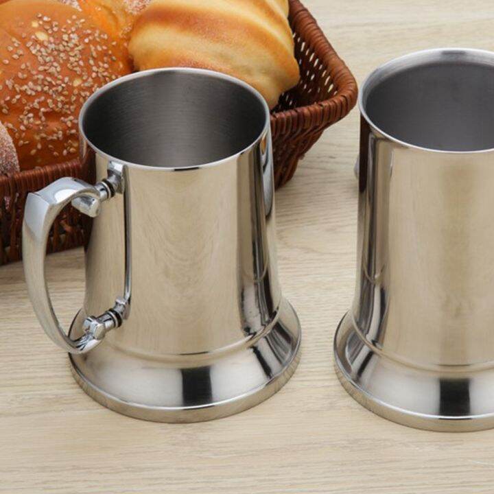 tankard-stein-double-wall-สแตนเลสแก้วเบียร์ค็อกเทลอาหารเช้านมแก้ว-handgrip-ถ้วยกาแฟ560ml