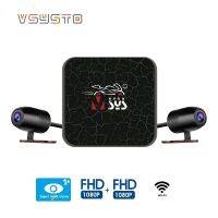 VSYSTO กล้องบันทึกวิดีโอ DVR แบบ Full HD ความละเอียด1080P สำหรับรถจักรยานยนต์ไม่มีหน้าจอเครื่องบันทึกวิดีโอถ่ายกลางคืน