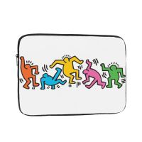 Keith Haring เคสแล็ปท็อปแบบพกพากันกระแทกขนาด10-17นิ้วปลอกแบบมีแถบ