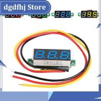 Dgdfhj Shop 0.28 Inch Ultra Small Digital DC Digital Display Adjustable Three Line DC 0-100V Battery Voltmeter 2-Line 3-Line Universal