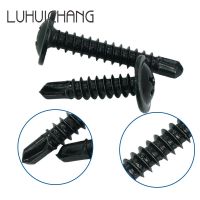 [Old A Hardware] LUHUICHANG M4.2สีดำขนาดใหญ่หัวแบนตนเองแตะสกรูเจาะหางสกรูสว่านไฟฟ้าสกรู