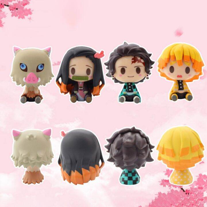 lt-sunshine123-bigsale-gt-โมเดลตุ๊กตา-สไตล์การ์ตูนอนิเมะ-demon-slayer-ของเล่นสำหรับเด็ก-4-ชิ้น