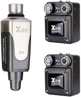 Xvive U4R2 Wireless in-Ear Monitoring System, with Transmitter and Beltpack Receiver(Two Receiver) Two receiver plus one transmitter