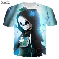 Cloocl แฟชั่นเกม Undertale เมนูเสื้อยืด3D พิมพ์ร้อนขายบางท็อปส์