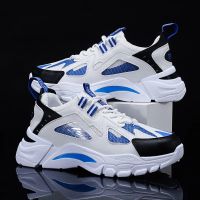 Autumn new mens shoes breathable and versatile soft-soled running shoes mesh fashion lightweight sports and leisure shoes