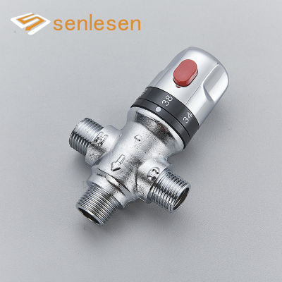 Senlesen Thermostatic Mixing Valve Brass Standard 12 Temperature Control Faucet Valve Thermostat Bathroom Shower Kitchen Tap