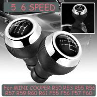 New Product 5/6 Speed Manual Gear Shift Knob Shifter Lever Handle PU Leather For Mini Cooper R55 R56 R57 R58 R59 F55 F56 F54 F57