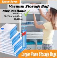 5 Pcs Vacuum Storage Bag Home Space Saver Bags Quilts Clothes Compression Air Bag Waterproof Travel Accessories with Hand Pump