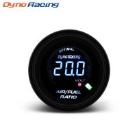 Dynoracing เครื่องวัดอัตราส่วนของเชื้อเพลิงในอากาศรถยนต์52มม.,อัตราส่วนของเชื้อเพลิงในอากาศไฟฟ้าดิจิตอลเครื่องวัดอัตราส่วน Narrowband Smoken เลนส์ Bx101457มาตรวัดความเร็วรถยนต์