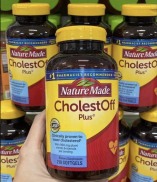 Viên Uống Giảm Cholesterol Trong Máu Cholest Off Plus Nature Made Mỹ 210