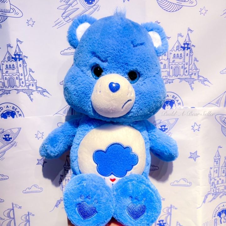 ตุ๊กตาแคร์แบร์-care-bear-หน้าบึ้ง-grumpy-bear-13-นิ้ว-ตาแก้ว-สินค้ามือสองสภาพดีนำเข้าจากอเมริกา