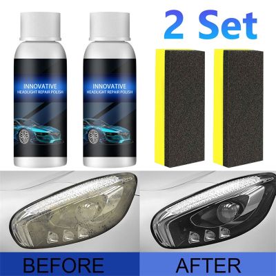【LZ】❇☼♀  Car Headlight Repair Fluid Scratch Remover Repair Fluid Car Headlight Polishing Agent Glass Refurbishment Fluid Car Light Repair