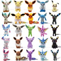 คอลเลกชัน10ชิ้น/ล็อต Eevee ตุ๊กตาโปเกมอน Mimikyu Eevee Evolution Umbreon Vaporeon Sylveon Flareon Leafespeon