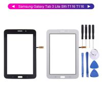 Touch Samsung Galaxy Tab 3 Lite SM-T116 T116 7" Digitizer Panel Sensor สำหรับTouch Samsung Galaxy Tab 3 Lite SM-T116 T116 หน้าจอสัมผัสแผง Digitizer Panel Sensor สีดำสีขาว