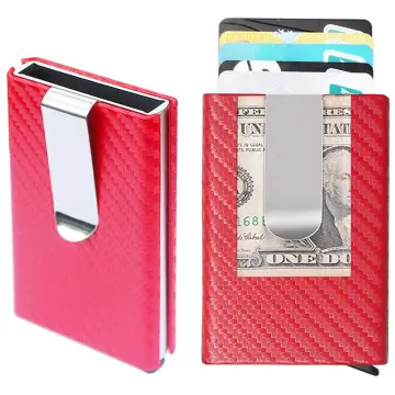 Wallet For Men Slim Aluminum Metal Money Clip with 1Clear window
