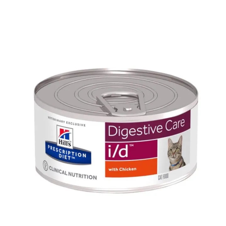 Hill's Prescription Diet Feline i/d Digestive Care - Chicken, tin (156g ...