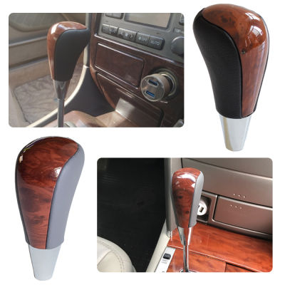 เกียร์อัตโนมัติ Shift Lever Stick Knob สำหรับ Toyota Corolla Camryharrier Fortuner Crown Walnut หนังรถจัดแต่งทรงผม