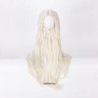 （NEW） Dumbledore คอสเพลย์ Wigs Gandalf Mithrandr 65ซม. สีบลอนด์พร้อมเคราวิกผมสังเคราะห์ทนความร้อนหมวกวิกผม