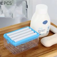 Hands Free Foaming Soap Dish Multifunctional Soap Dish Hands Free Foaming Draining Household Storage Box Cleaning Tool Soap Dishes