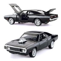 1:32 Alloy The Fast And The Furious Dodge Car Model Diecasts Toy Vehicles With Sound And Light Pull Back Car Collection Toys