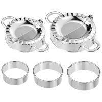 Stainless Steel Dumplings Maker,2 Dumpling 3 Dumpling Skin Maker,Chinese Dumpling Cutter Pie Ravioli Press Mold