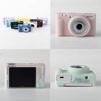 {“:} ซิลิโคนนิ่มนิ่มเคสสำหรับ Sony ZV-1F ทาตัวกล้อง ZV-1 ZV1F II ZV1II ZV-1M2ผิวฝาครอบป้องกัน