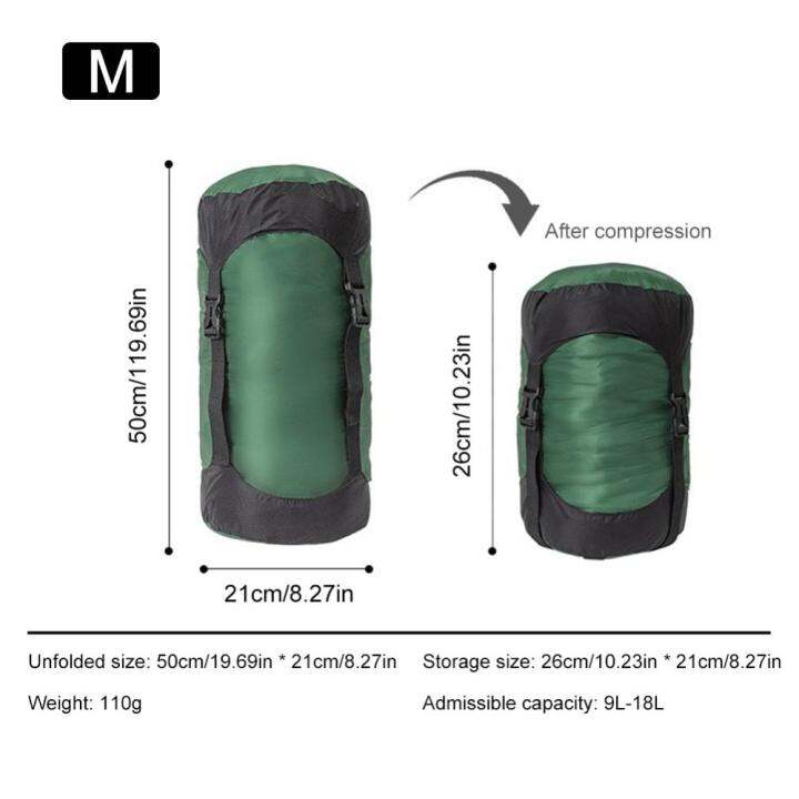 กระเป๋ากระสอบบีบอัดกระเป๋าเก็บของพกพา-กระเป๋าบีบอัดน้ำหนักเบากันน้ำตาสำหรับการผจญภัยกลางแจ้งปีนเขา