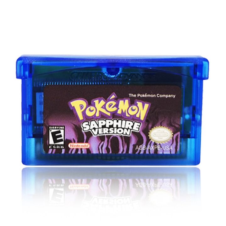 การ์ดเกม-pokemon-ชุดแซฟไฟร์มรกตภาษาอังกฤษ-ndsl-จีบีจีบีซี-gbm-gba-sp-การ์ดเกมตลับวิดีโอเฟิร์มทับทิม