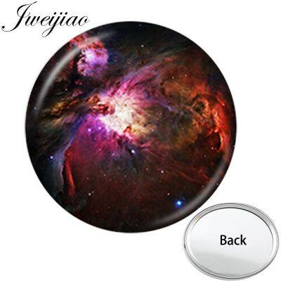 JWEIJIAO Universe Planet Nebula Galaxy Art Photo One Side Mini Pocket Mirror Portable Makeup Vanity Hand Travel Purse Mirror Mirrors