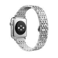 สายเพชรสุดหรูสำหรับนาฬิกา Apple Ultra 49Mm 41 45Mm 38Mm 40Mm 42Mm 44Mm สร้อยข้อมือผู้หญิง IWatch Series 8 7 6 5สายสายรัดข้อมือโลหะ