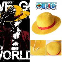 【Candy style】 หมวกฟาง คอสเพลย์วันพีช โจรสลัด Monkey D Luffy สําหรับผู้ใหญ่ ทุกเพศ ทุกวัย