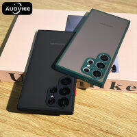 AUOVIEE เคสผิวด้านโปร่งใสกันกระแทกสำหรับ Samsung Galaxy S23 S22 S21 S20อัลตร้าพลัส FE Note 20 10 A52 A72 A53 A73 A34ฝาครอบ A54 5กรัม