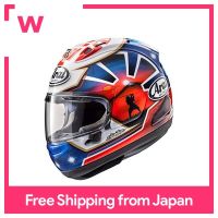 Seluruh Wajah หมวกกันน็อค ARAI Pedrosa Samurai Spirit Blue 59-60Cm