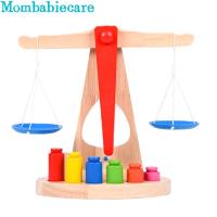 Wooden Balance Scale Toy Children Mathematics Teaching Aid Kids DIY Weigh Toy Early Education Gift