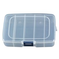 （QIQI tool） 14.3X9X3.5Cm ToolPP สกรูครึ่งวงกลมโปร่งแสง ICOrganizer คอนเทนเนอร์เคส