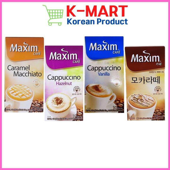 Maxim Instant Coffee Mix Caramel Macchiato/Hazelnut/Vanilla/Mocha Latte