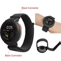 สายรัดห่วงไนลอนสำหรับ Amazfit Verge สายสมาร์ทวอท์ชกำไลข้อมือเชื่อมต่อสีดำระบายอากาศได้ดีสำหรับ Xiaomi Huami Amazfit Verge