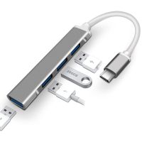 USB Tipe C HUB USB 3.0 Ke RJ45 Adaptor Thunderbolt 3 Dock untuk PC Laptop Komputer Ethernet Aksesoris USB-C 3.1 Splitter