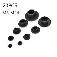 20PCS Black Hex Socket Allen Bolt Screw Nut Hexagon Head Cover Cap Protector Fasteners Screws Covers Caps M5-12