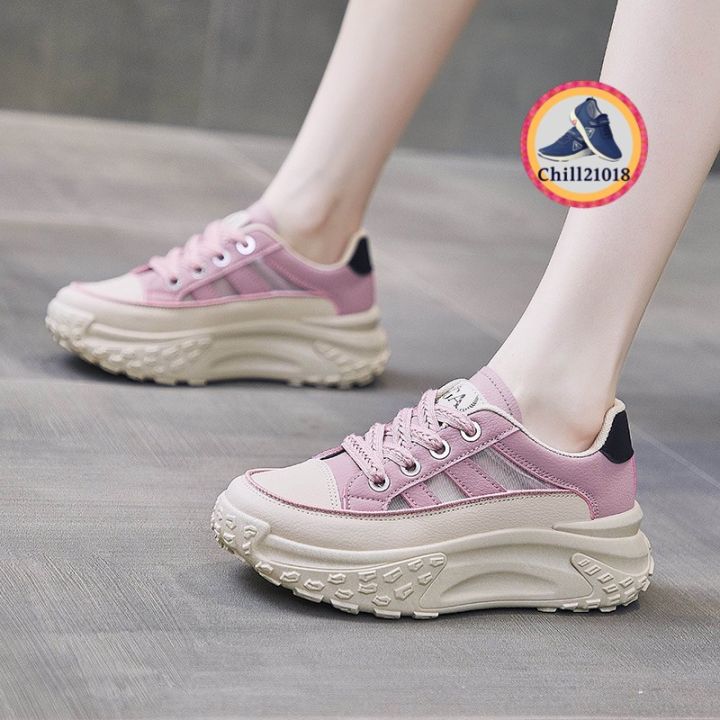 ch1035k-z-รองเท้าผ้าใบแฟชั่นเสริมส้น5ซม-กันลื่นสไตล์รองเท้ากีฬาผู้หญิง-รุ่นล่าสุดรองเท้าเด็ก
