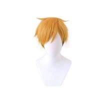 Jieyi Wigs Inarizaki สูง No.7อะสึมุ Miya สีเหลือง No.11 Osamu Miya เป่าวิกผมคอสเพลย์สั้น Haikyuu ด้านบน Carnival วิกผมงานเลี้ยงผู้ชายผู้หญิง