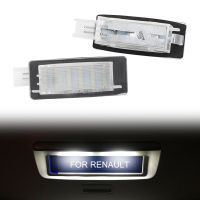 Lampu Pelat Nomor แอลอีดีโมบิล Renault Espace MK4สวยงาม MK2 2003-2009 Lampu 2 Aksesori Mobil Lampu Pelat Nomor