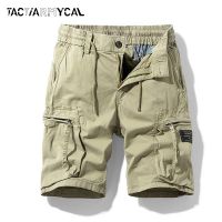 Summer Men Shorts Multi-Pocket Cargo Shorts Pants Lightweight Breathable High Quality Elastic Waist Mens Shorts Plus Size 29-38