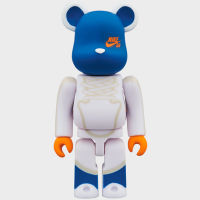 หมีที่มีความรุนแรง B Hand-Made Bearbrick Blue รองเท้าผ้าใบรุ่นตกแต่งของเล่น400% ชนิดบรรจุกล่อง