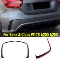 ใช้ได้กับ Mercedes-Benz A-Class A200 W176 A250 Bemper Belakang ลมโดยรอบ AMG การปรับเปลี่ยนภายนอกลม