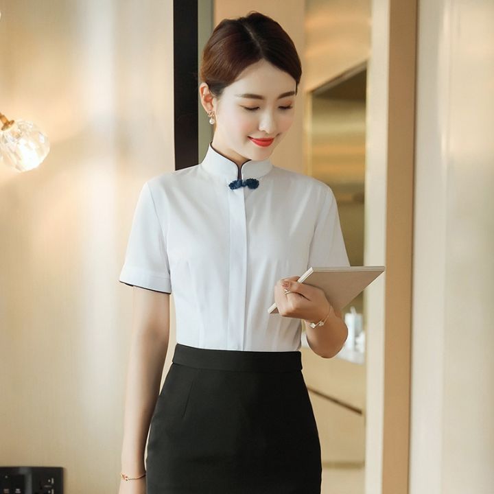 professional-white-shirt-girl-spring-and-summer-with-short-sleeves-jacket-the-hotel-receptionist-chinese-style-restaurants-and-beauty-at-the-front-desk-work-clothes