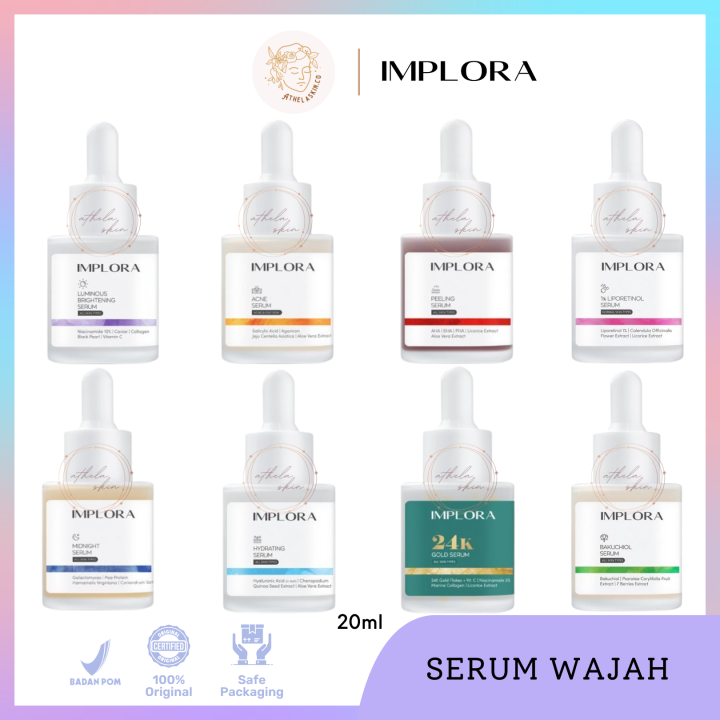 SERUM BY IMPLORA ORIGINAL | Acne Brightening Midnight Peeling AHA BHA ...