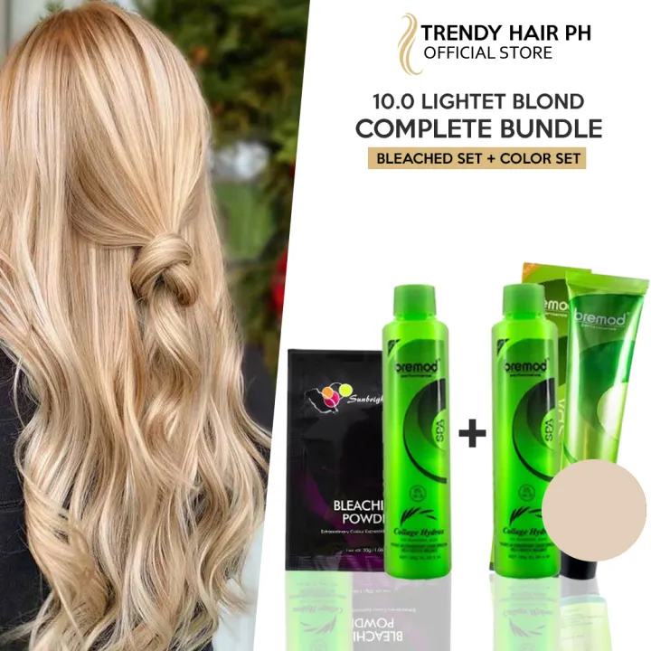 10.0 LIGHTEST BLOND COMPLETE BUNDLE! Bremod Hair Color & Hair Bleaching